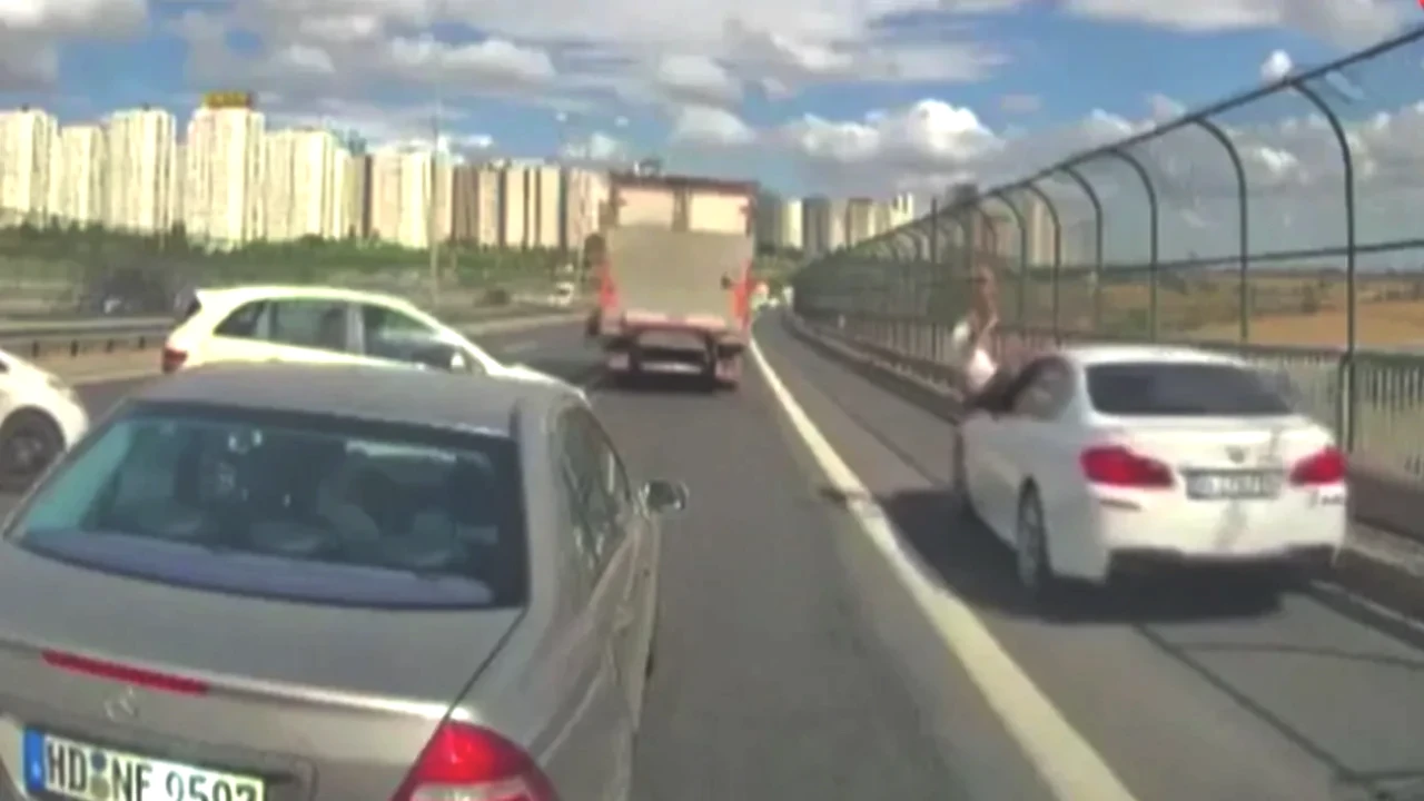 Kediyi Kurtarmak İçin Feci Kazada Canından Oluyordu! O Anlar Kamerada